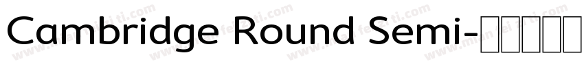 Cambridge Round Semi字体转换